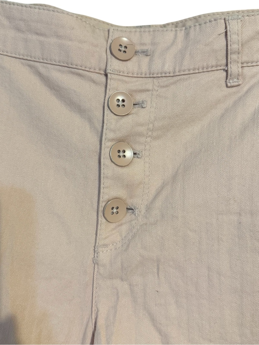 Old Navy Women's High-Waist Button-Front Shorts — Dusty Pink SIZe: 4 #I - Picture 3 of 8